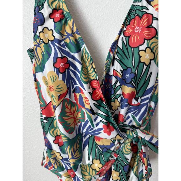 ModCloth One Piece Bonita Swimsuit Tropical Sie Small - Picture 6 of 8